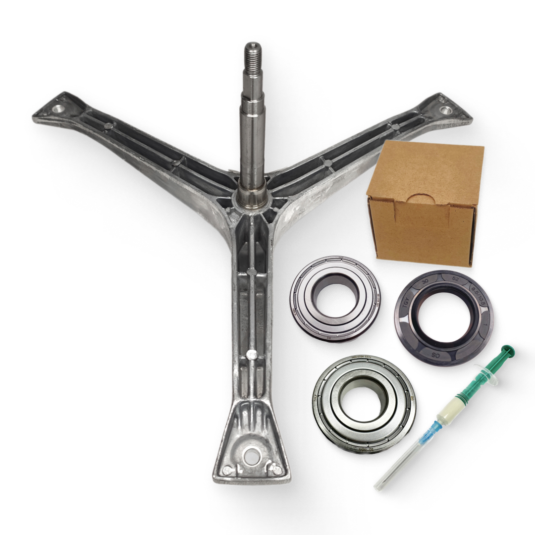 Крестовина + комплект подшипников SKF для стиральной машины Атлант 730136201400, 730136200400 204-205, втулка 30 мм, H-78 мм