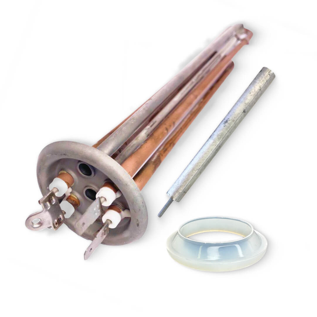 Комплект ТЭН водонагревателя Ariston, Polaris 2500W(1000+1500) RF, L365мм + анод и прокладка