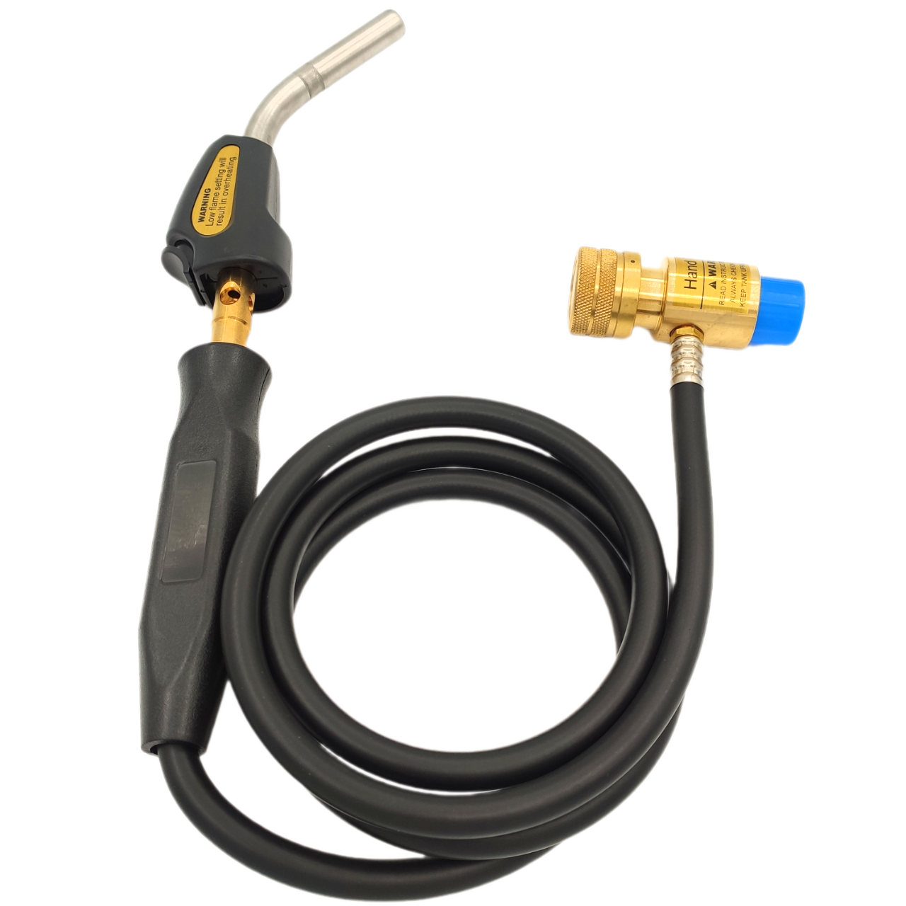 Горелка для МАПП газа с пьезоподжигом и шлангом Горелка для МАПП газа с пьезоподжигом и шлангом