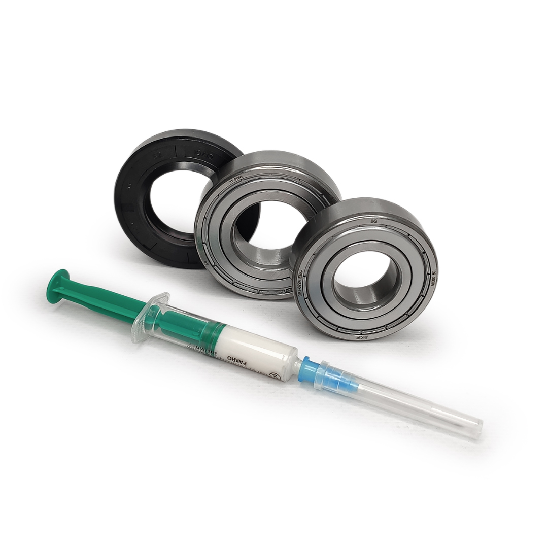 Ремкомплект подшипников стиральной машины Bosch 6204-6205 SKF, сальник и смазка