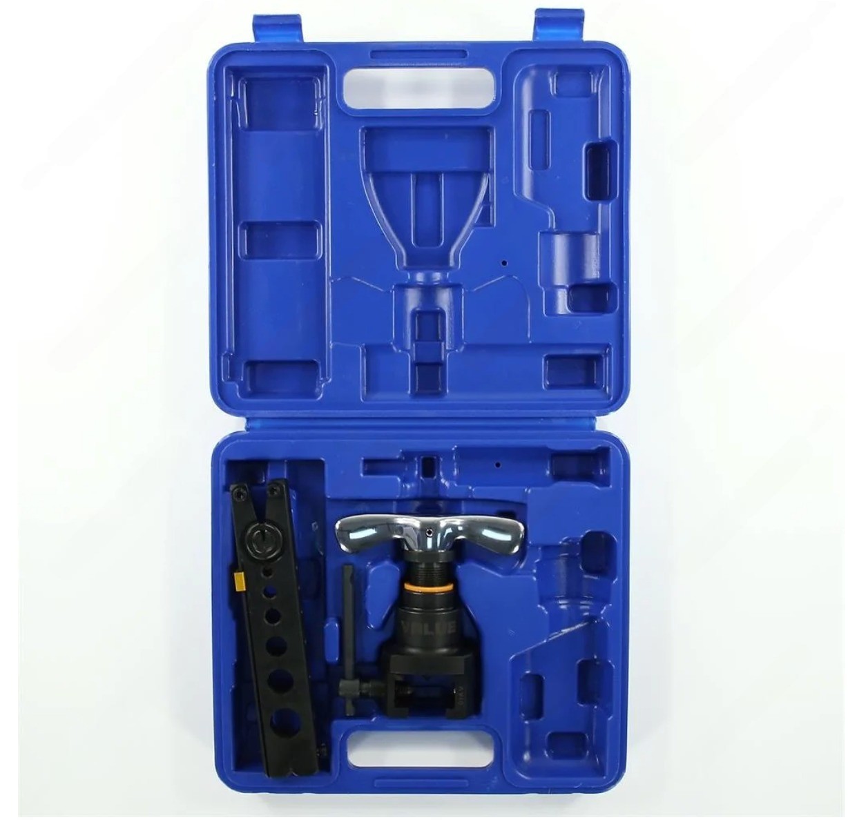 Вальцовка Value VFT-808U-I 1 плашка 1/4-3/4 с ограничителем подачи в пластиковом кейсе Вальцовка Value VFT-808U-I 1 плашка 1/4-3/4 с ограничителем подачи в пластиковом кейсе