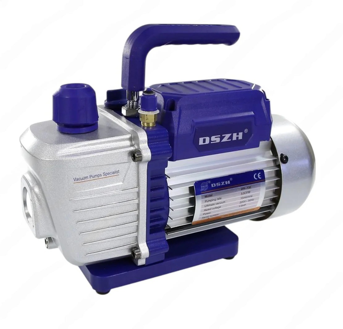 Вакуумный насос WK-135, 1‑ст, 100 л/мин (3.5 CFM)