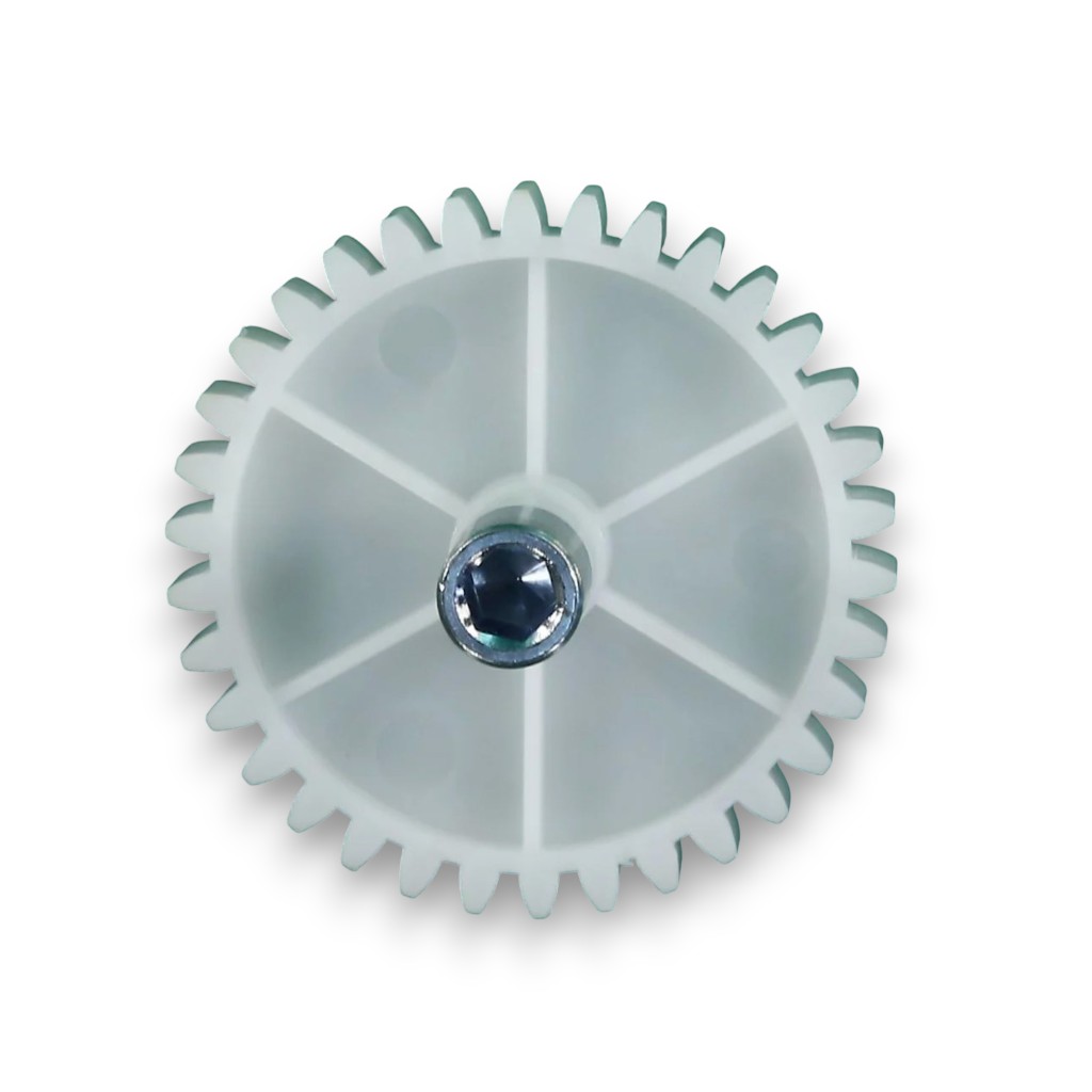 Шестеренка мясорубки Polaris D-71,5/12мм h54мм z34 прямой металлический вал на штоке PLR027