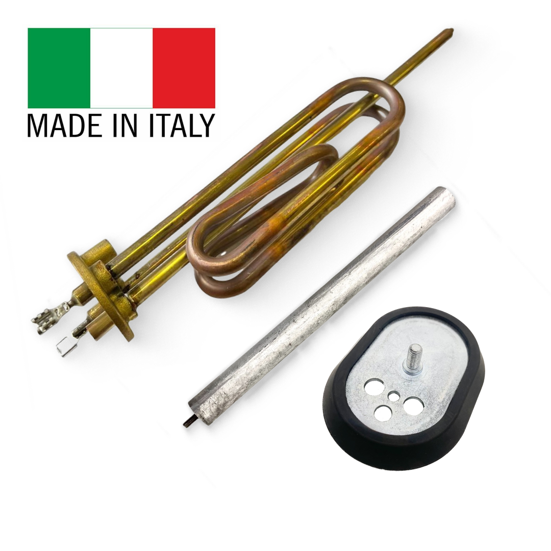 Комплект ТЭН водонагревателя Ariston 2000W, фланец, анод М6 Thermowatt Италия 3401261