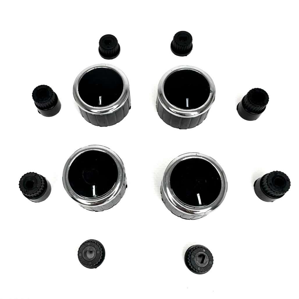 Ручка варочной поверхности универсальная, черная D- 35мм, 4 шт