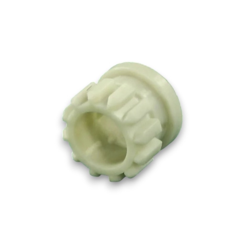 Втулка (муфта) шнека для мясорубки Bosch D15мм, 12 зубьев, квадрат 10мм, пластик, высота 10мм, MFW 45020/01, 12821 BS017 (003а)