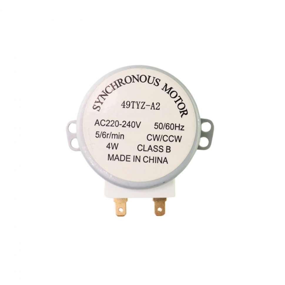 Двигатель вращения тарелки микроволновки 49TYZ-A2, 4W, 5/6 об/мин, шток 11мм