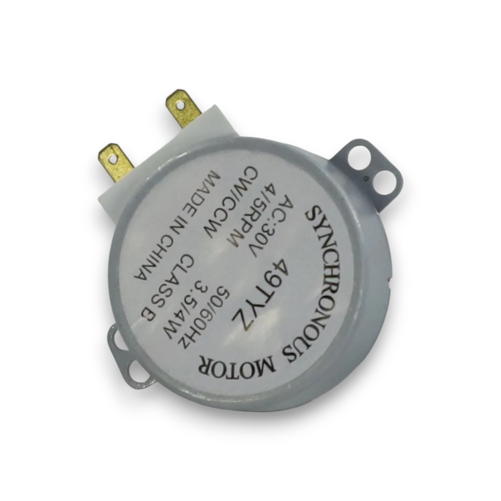 Мотор (Двигатель) вращения тарелки микроволновки (СВЧ-печи) 30V, 3,5/4W, 4/5 об/мин, H14мм, 2 контакта, 15961, DMT007, 1162-01, 999030030, для Ока SVCH035