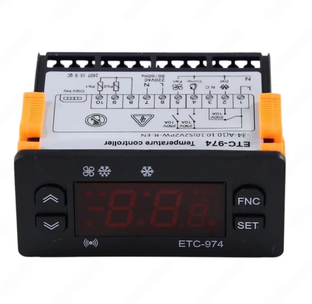 Блок управления Poletron ETC 974 2 датчика 3 реле 10A, RF07A15