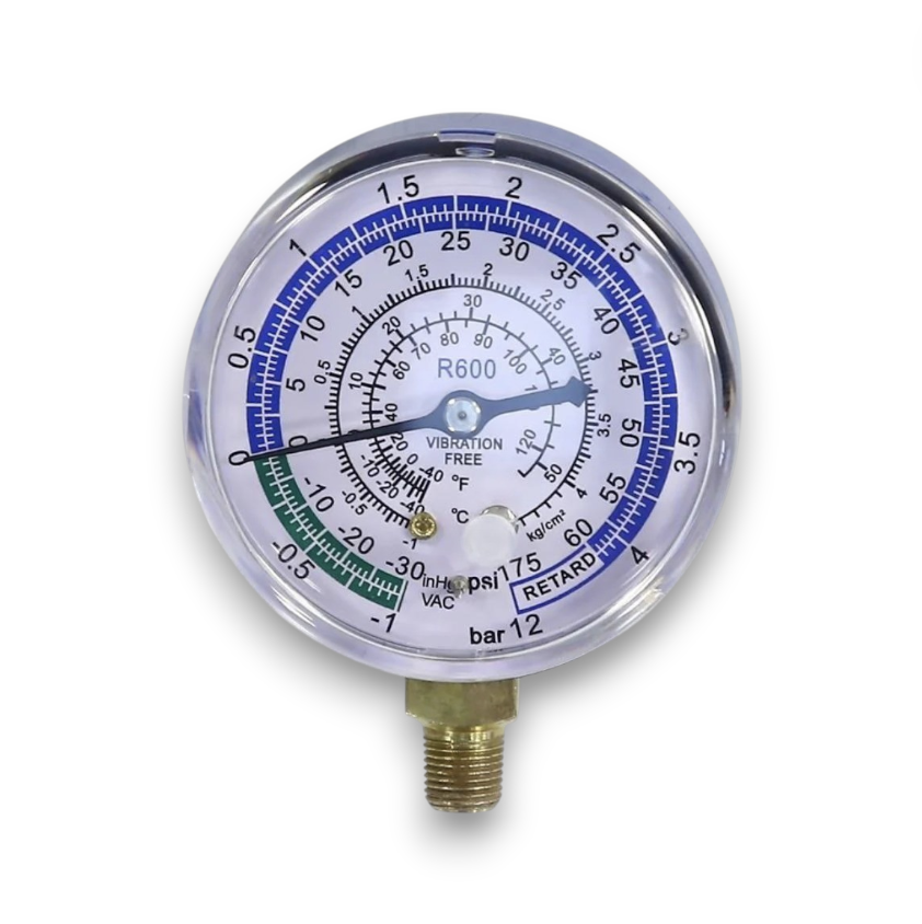 Манометр стекло 68мм низкое давление (R600/290)