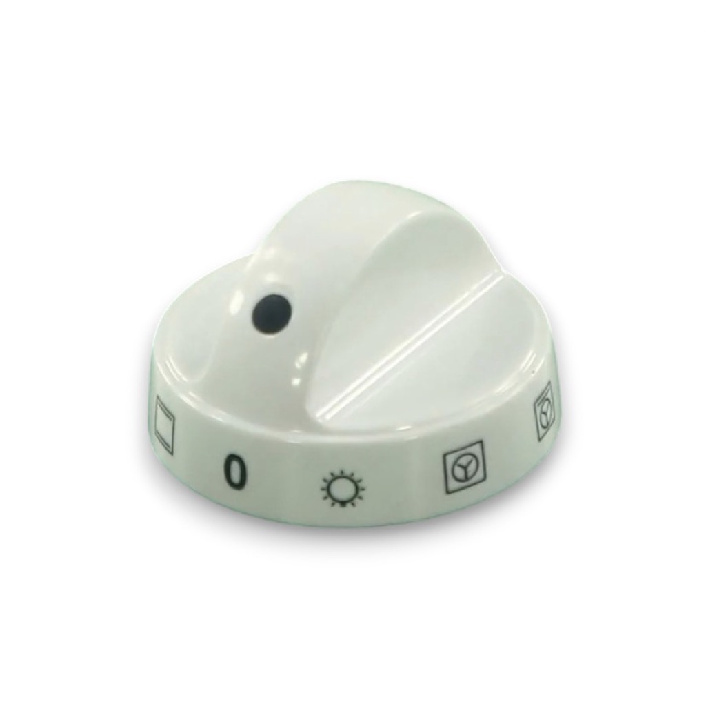 Ручка переключателя мощности для плиты D6/45мм белая универсальная 16646 2997 EP034