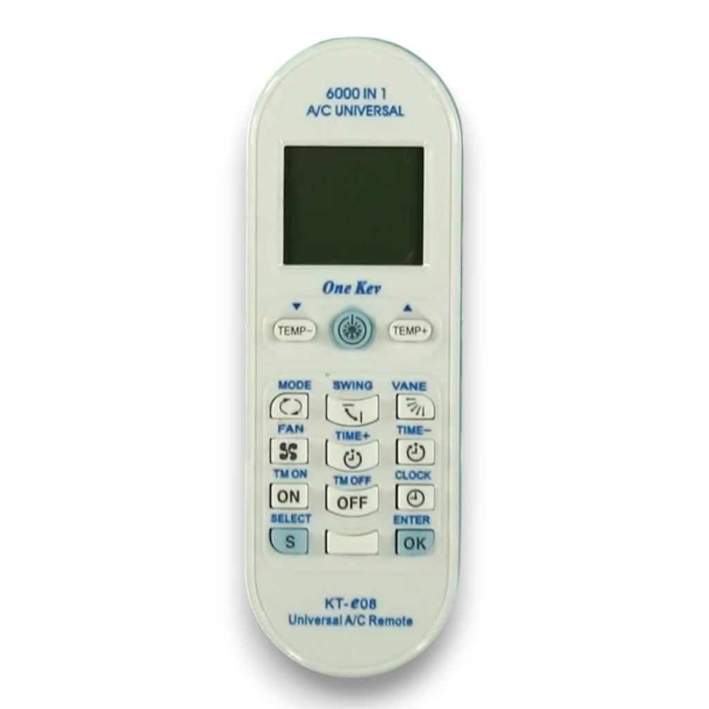 Пульт для кондиционера (6000 в 1) Qunda, универсальный, подходит большинства сплит-систем KT-E08