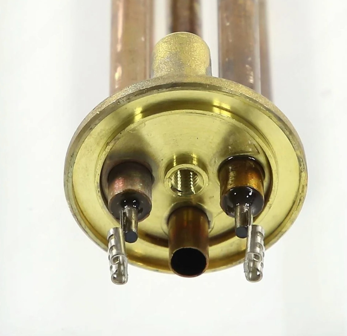 ТЭН водонагревателя 1500W 220V D-48мм анод M6 L-255мм медь Reco Indesit, Ariston FL WTH111UN