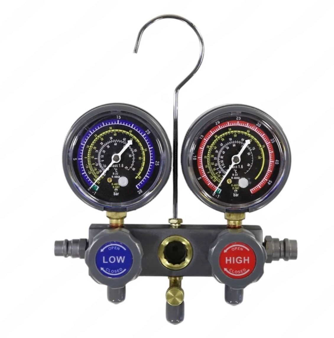 Коллектор 2-вентильный R22/404/407/507 со стеклом PT2-436G