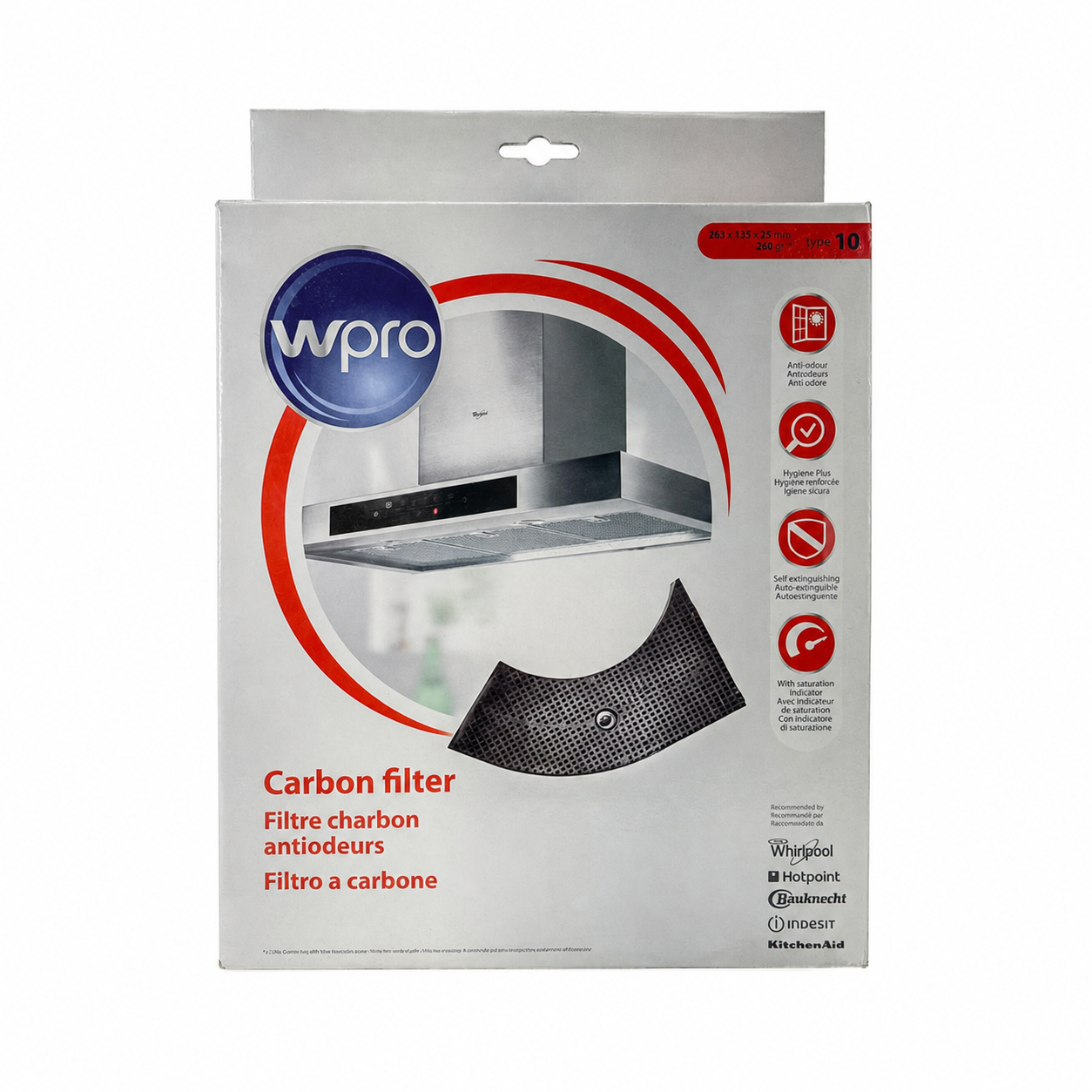 Угольный фильтр Whirlpool TYPE 10 WPRO (2шт/упаковка) 484000008582