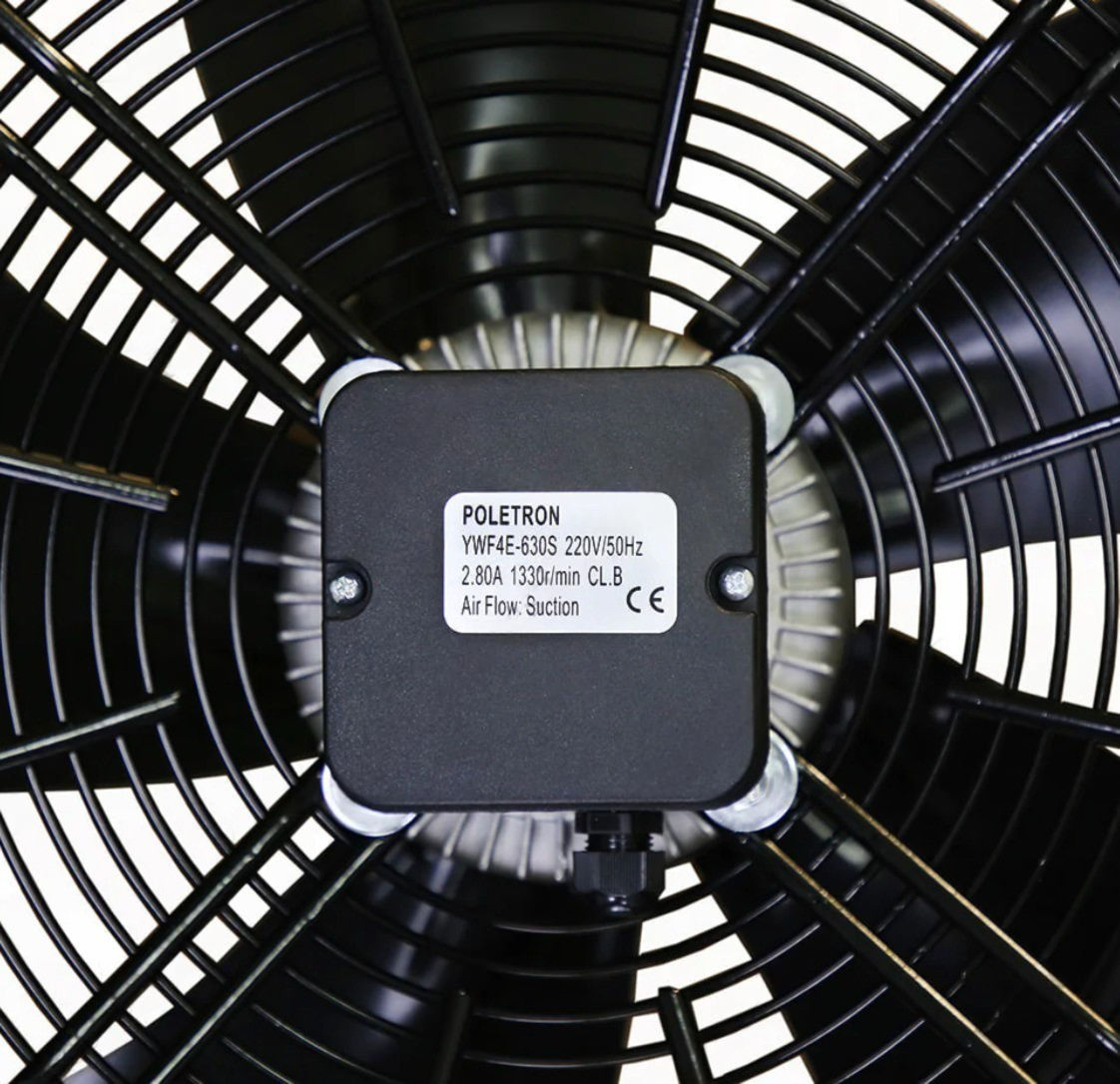 Вентилятор 4Е-630, всасывание, 220V, в сборе