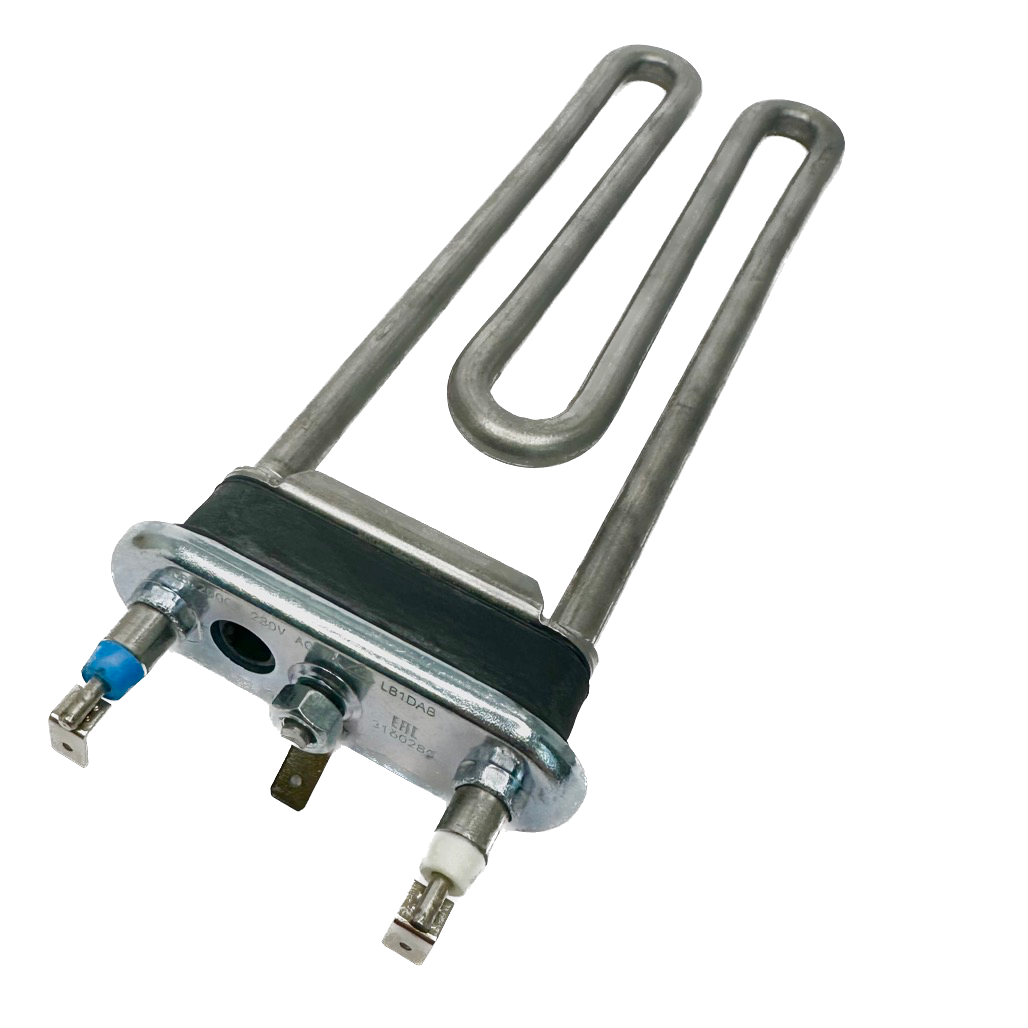 ТЭН для стиральной машины Bosch 2000W, прямой с отверстием, 200мм 12026515 643463 267512, 3160208, 3160280 T-CONTROLS