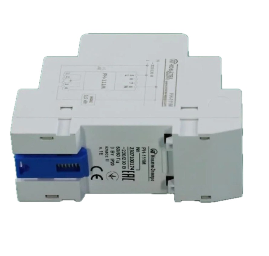 Реле напряжения 16A 220V 1-фазное 3,5кВт PH-111M