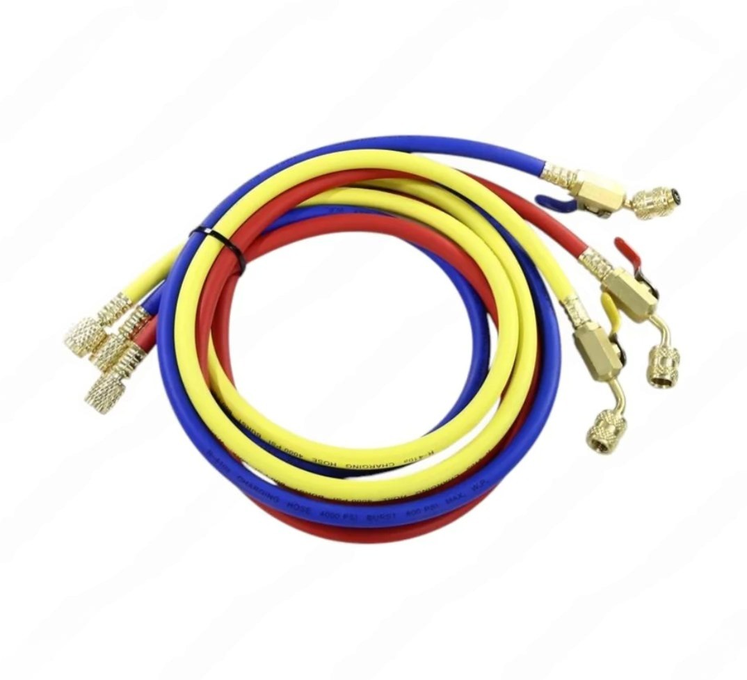 Шланг заправочный 150см 5/16 R410 3шт DSZH