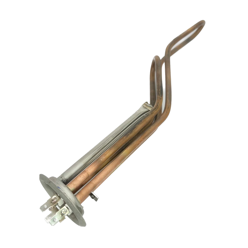 ТЭН водонагревателя Thermex 2000W (700+1300), RF медь, D64, М4, клеммы под разъем, L350мм, горизонтальный, 20053, 3401336