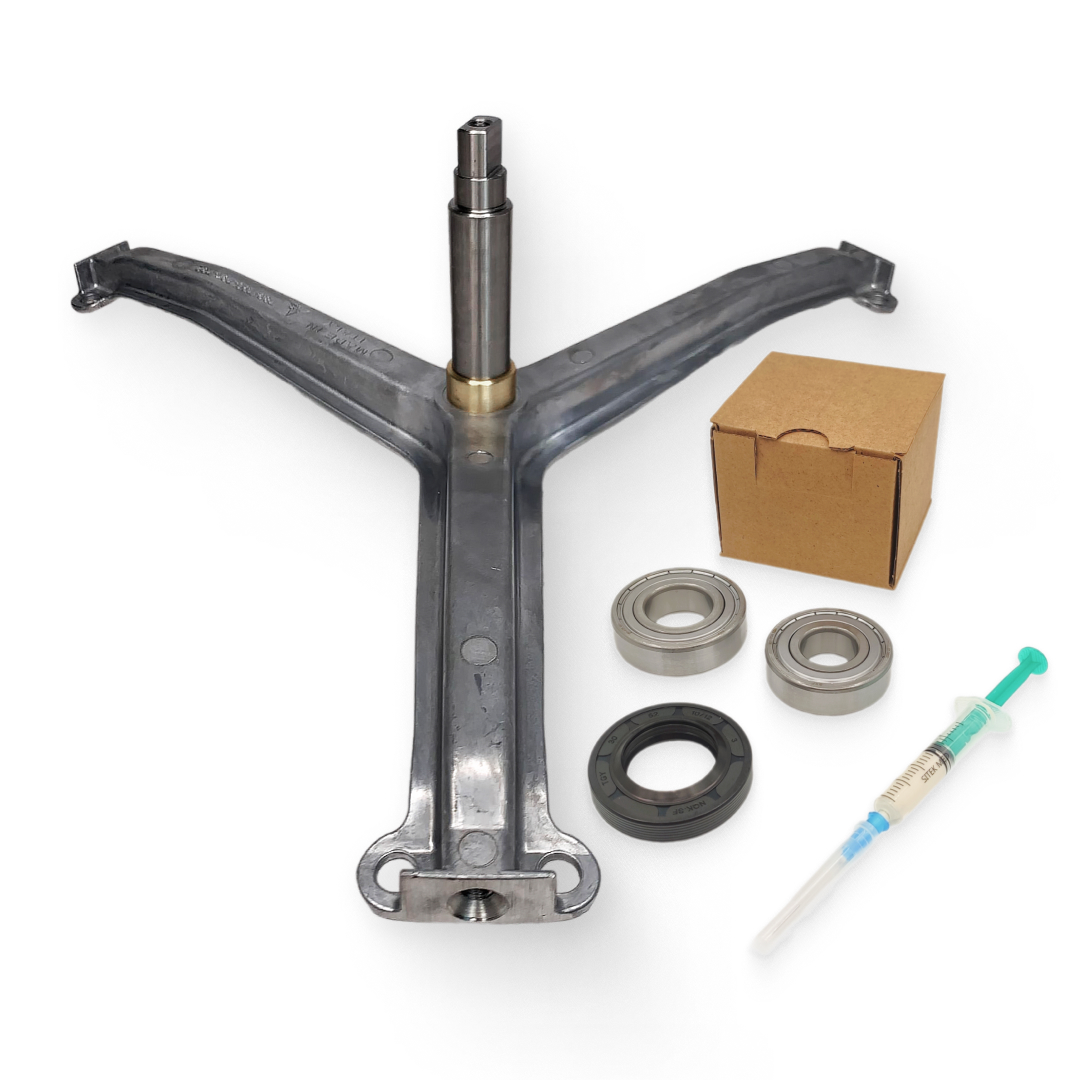 Крестовина + комплект подшипников SKF для стиральной машины Indesit НЕРАЗБОРНЫЙ БАК, 210154228 Италия