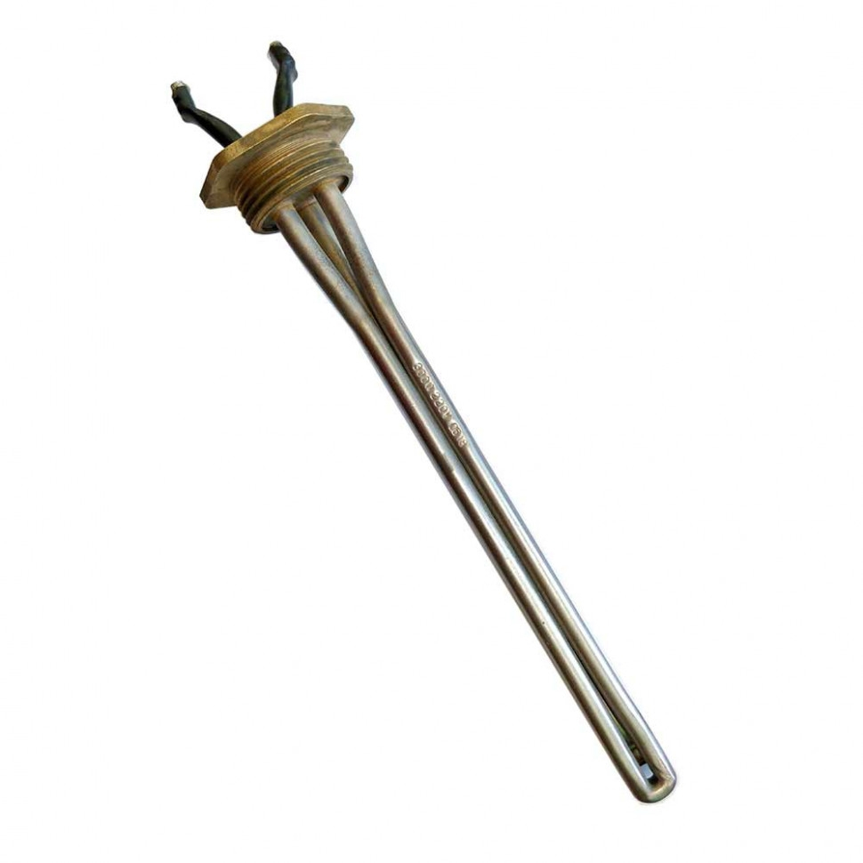 ТЭН для алюминиевого радиатора 300W, правая резьба 1 дюйм, нерж, L200мм