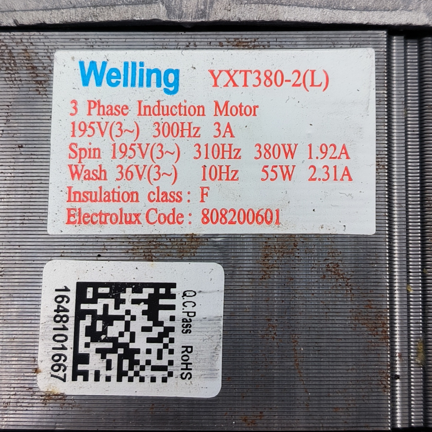 Двигатель (мотор) для стиральной машины Electrolux Zanussi AEG 8070039014  Б/У