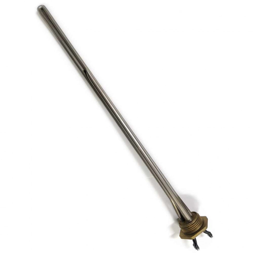 ТЭН для алюминиевого радиатора 2 кВт, левая резьба 1 дюйм, нерж, L450мм