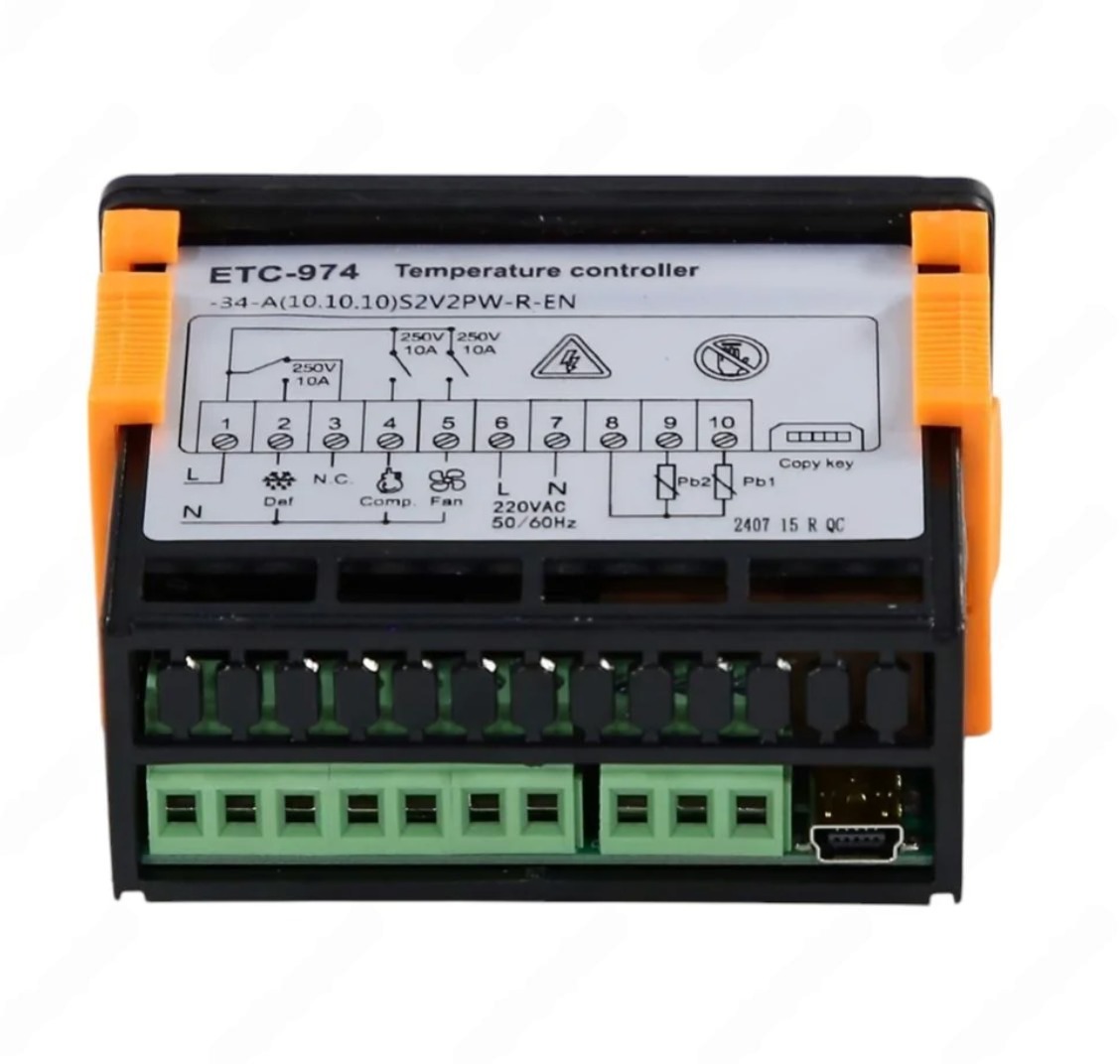 Блок управления Poletron ETC 974 2 датчика 3 реле 10A, RF07A15