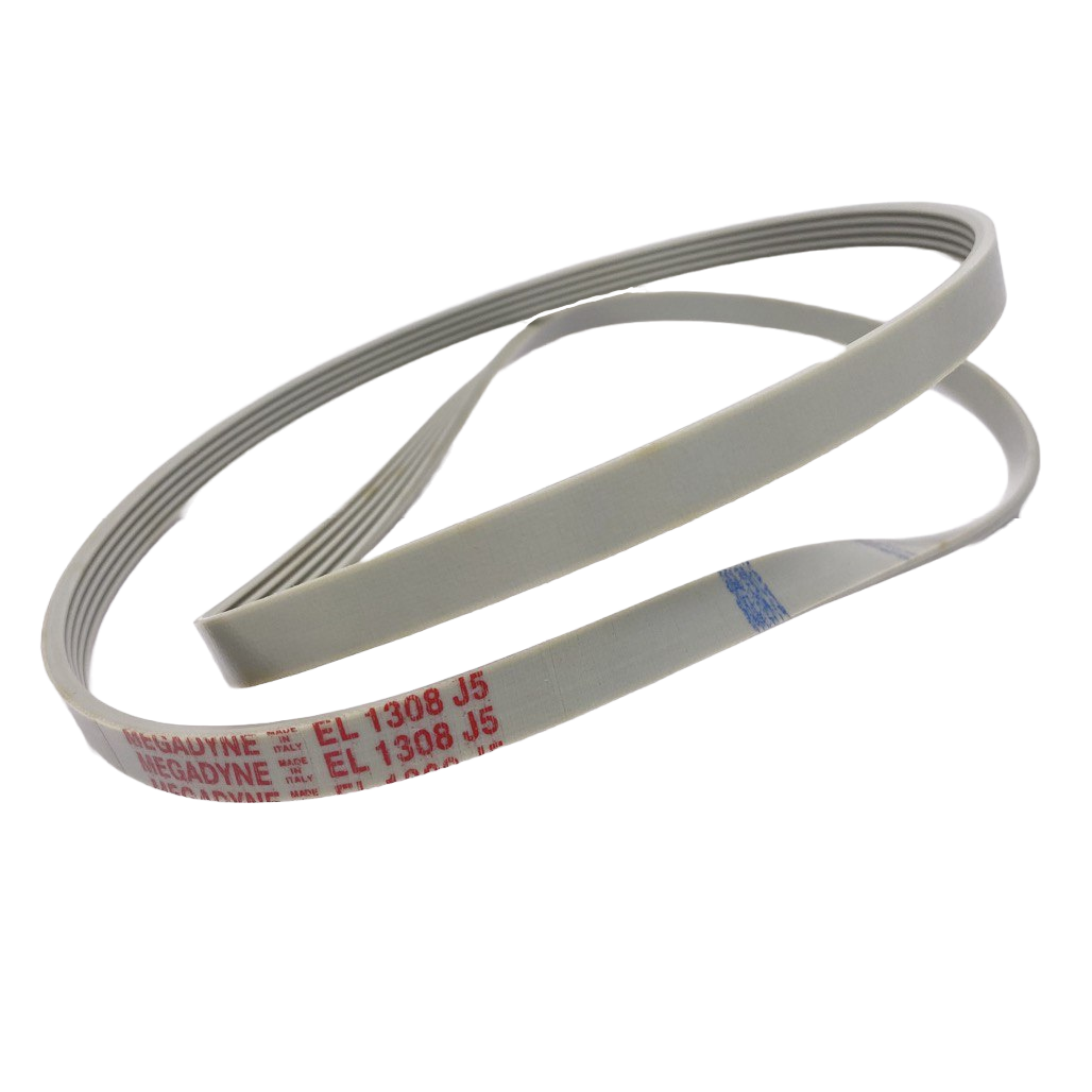 Ремень для стиральной машины 1308 J5 EL, Megadyne белый, Hansa 8010387
