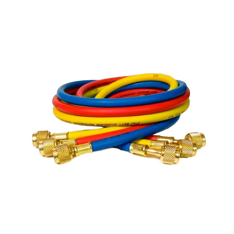 Шланг заправочный 150 см 1/4 600-3000 Psi 3шт FC