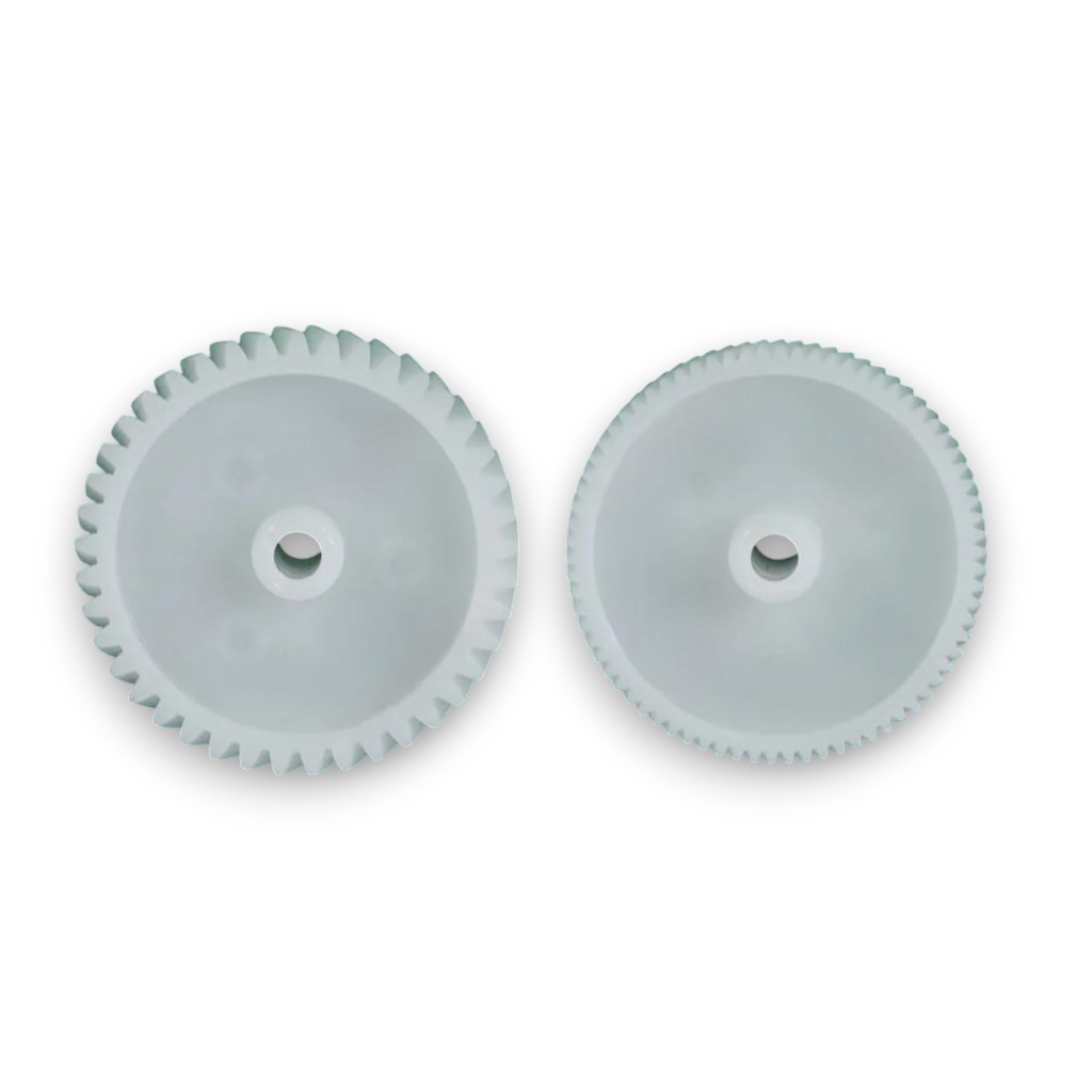 Шестеренка мясорубки Умелица D-62,5/32мм h28мм z74/19 косая D-66/23,5мм h11,5мм z21/9 YM002