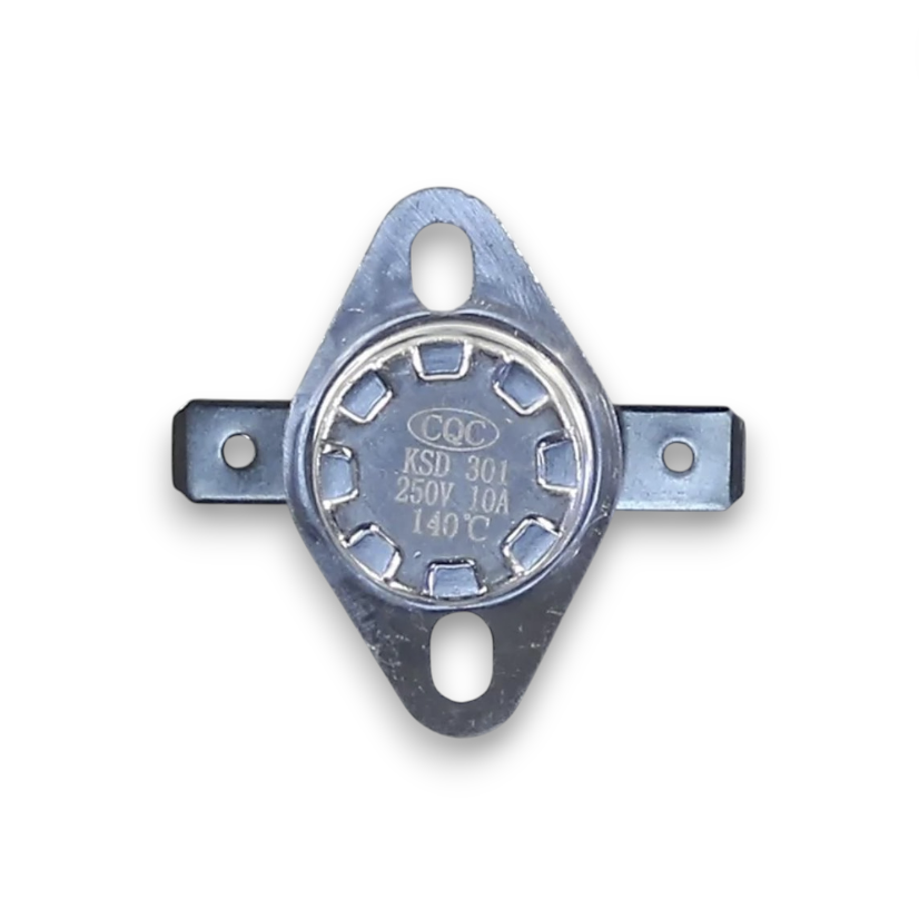 Термостат биметаллический 10 ампер 140C 250 вольт NC для бытовых приборов TCH003-8