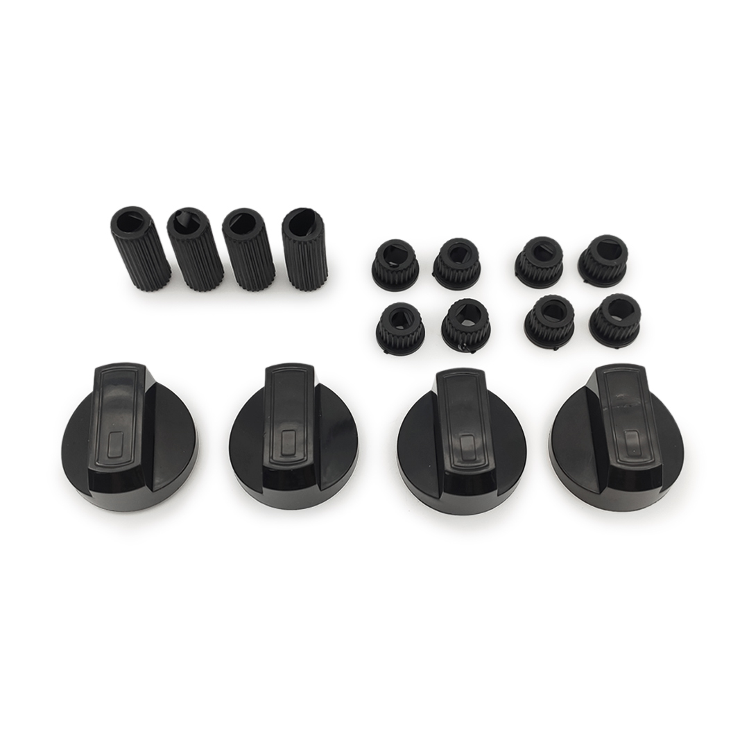 Ручки для плиты черные, универсальные 4 шт