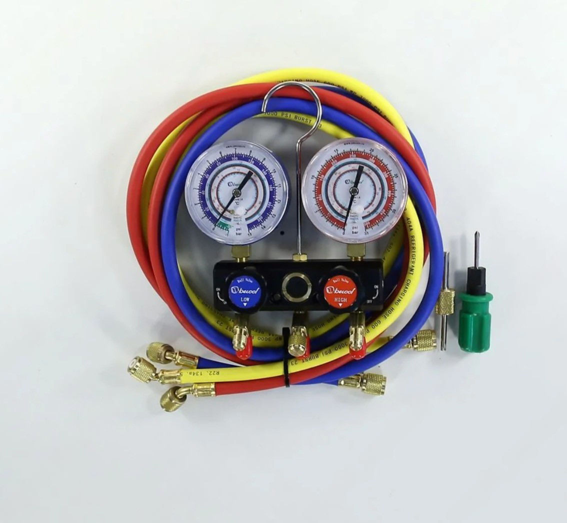 Холодильный коллектор BC-Premium M1, 2 вентиля, стекло, кейс