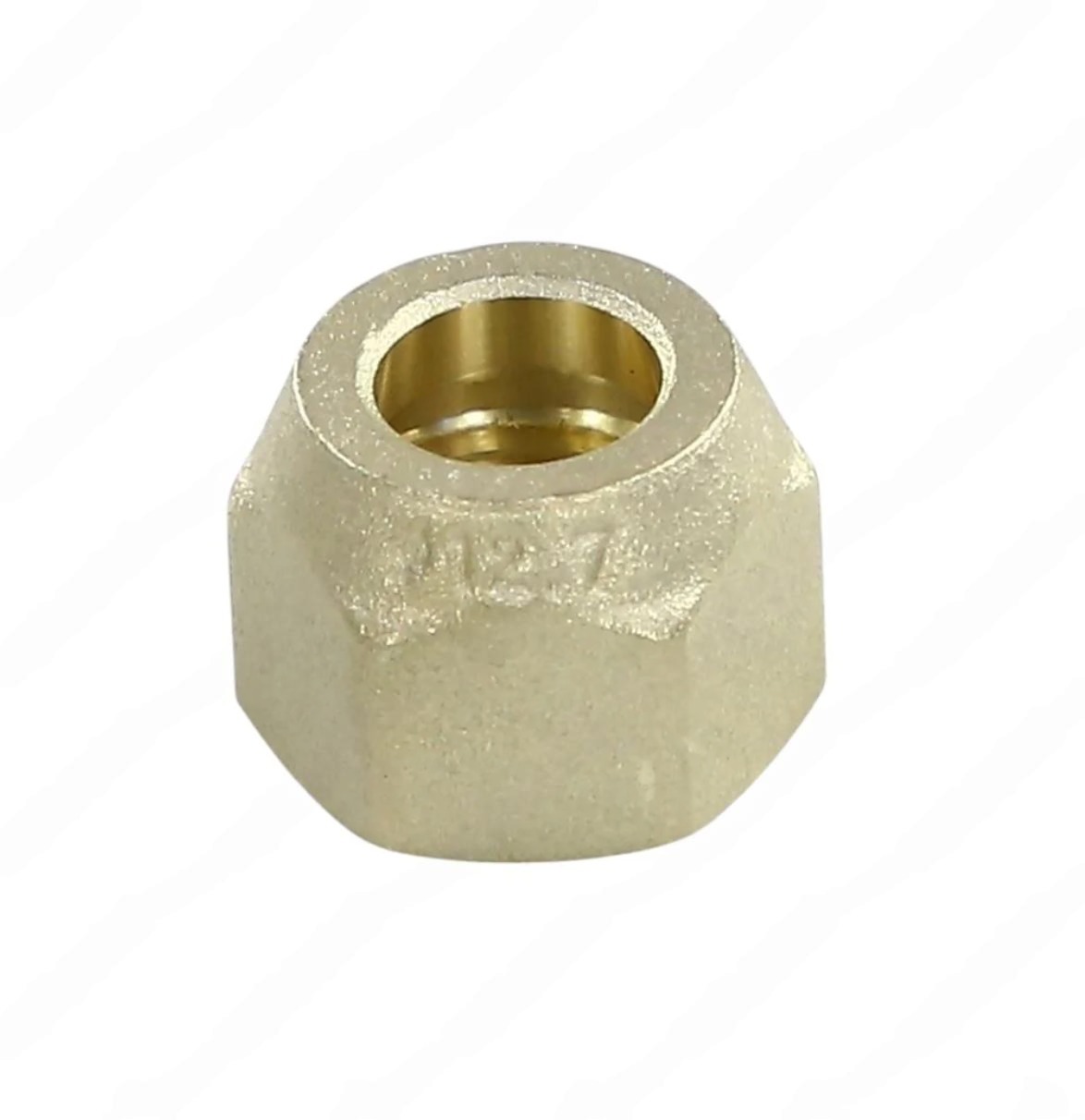 Гайка 12,70мм 1/2 усиленная латунная FavorCool для монтажа фильтров, ТРВ, вентилей, 23068 NZ-12.7F