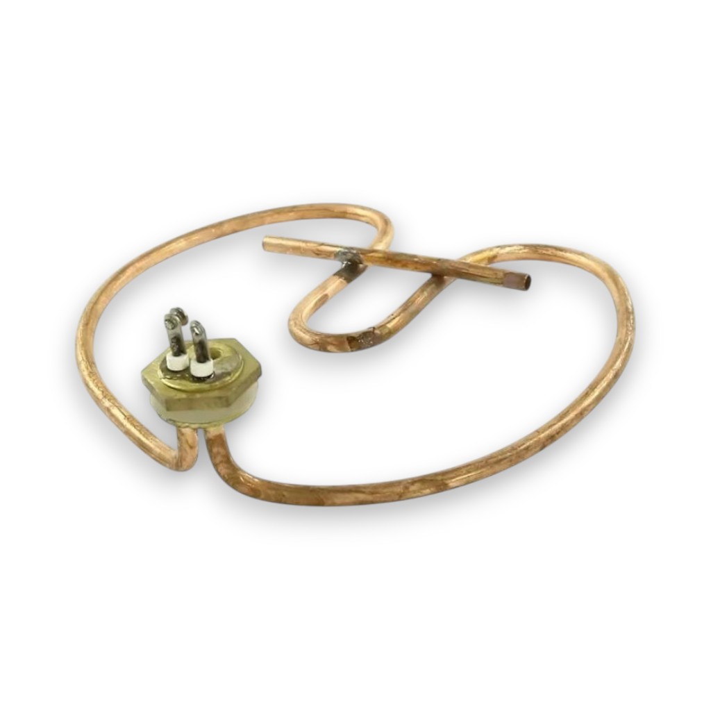 ТЭН водонагревателя 2500W 220V D-40мм анод M8 L245мм круглый медь отверстие под термостат 8мм D-резьбы 30мм VN056