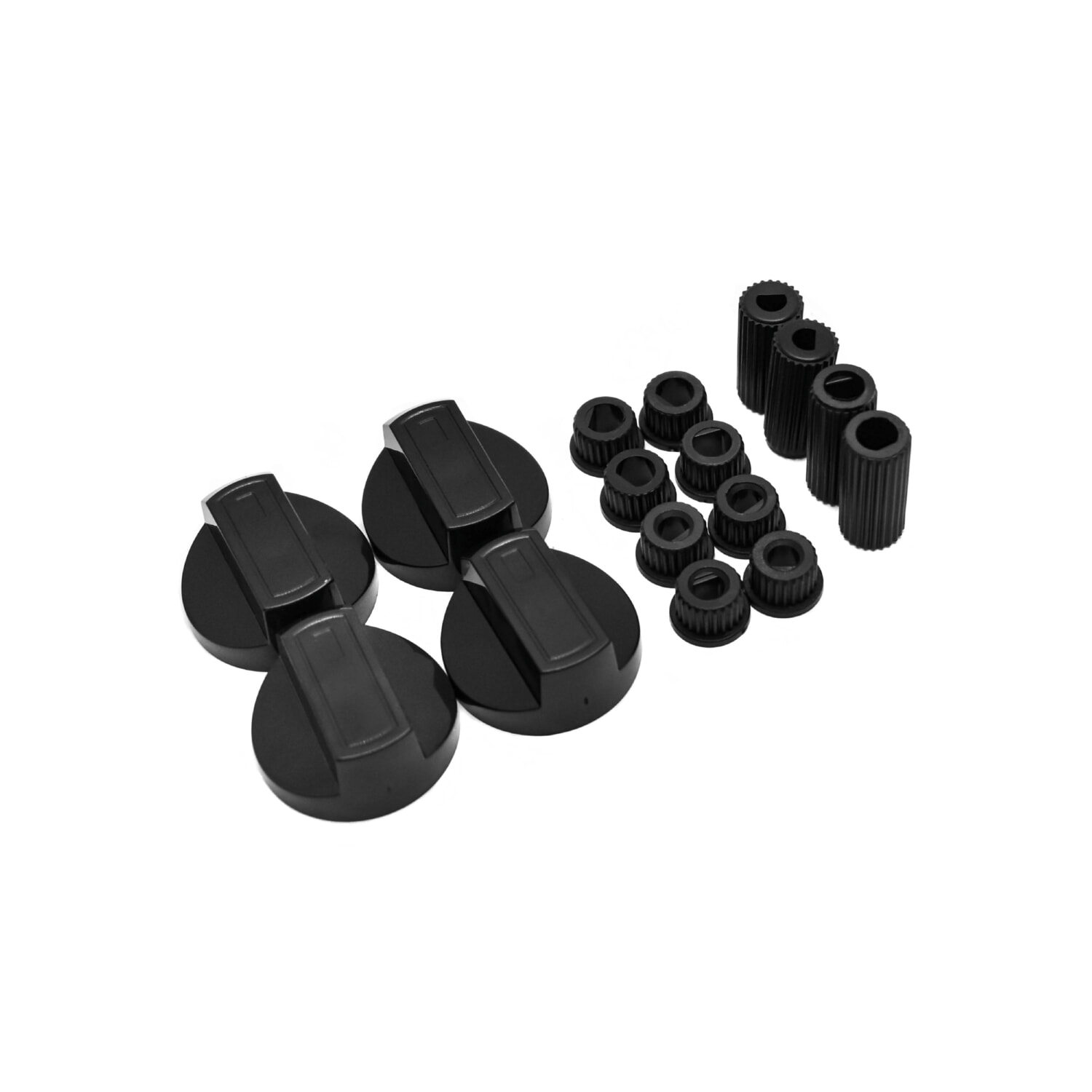 Ручка плиты универсальная черная Spain комплект 4 шт WL1034