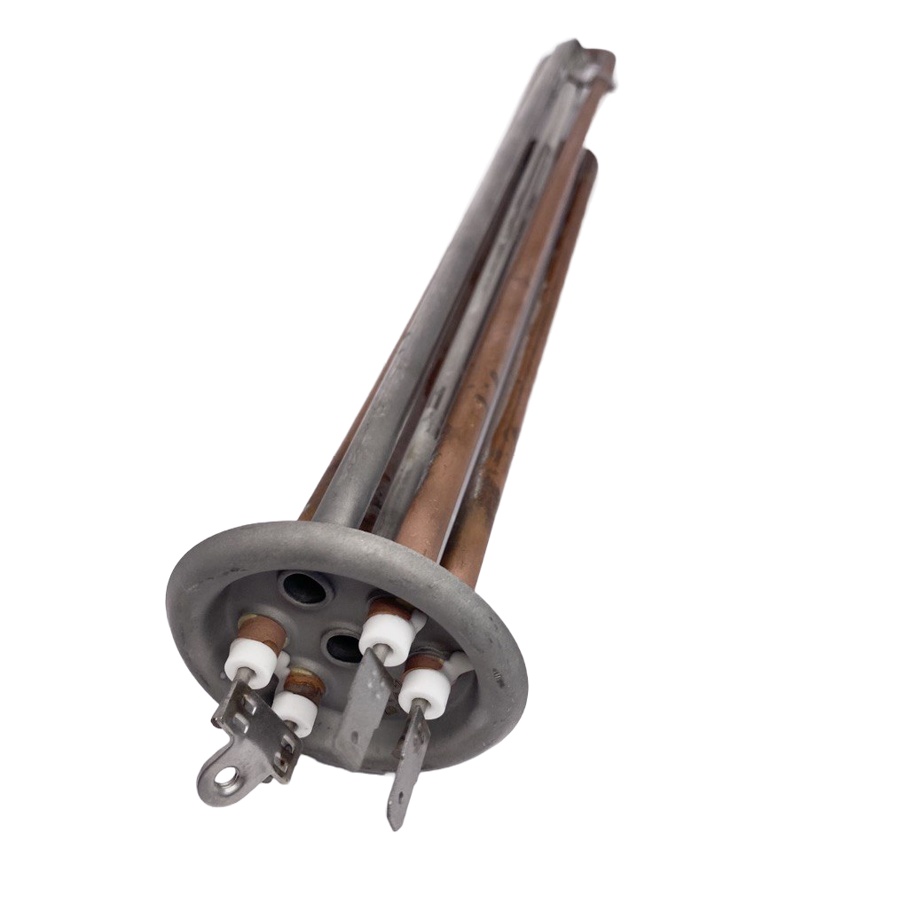 ТЭН водонагревателя Ariston, Polaris 2500W(1000+1500) RF, медь, D64мм, М4, под разъем+под винт, L365мм, 20721