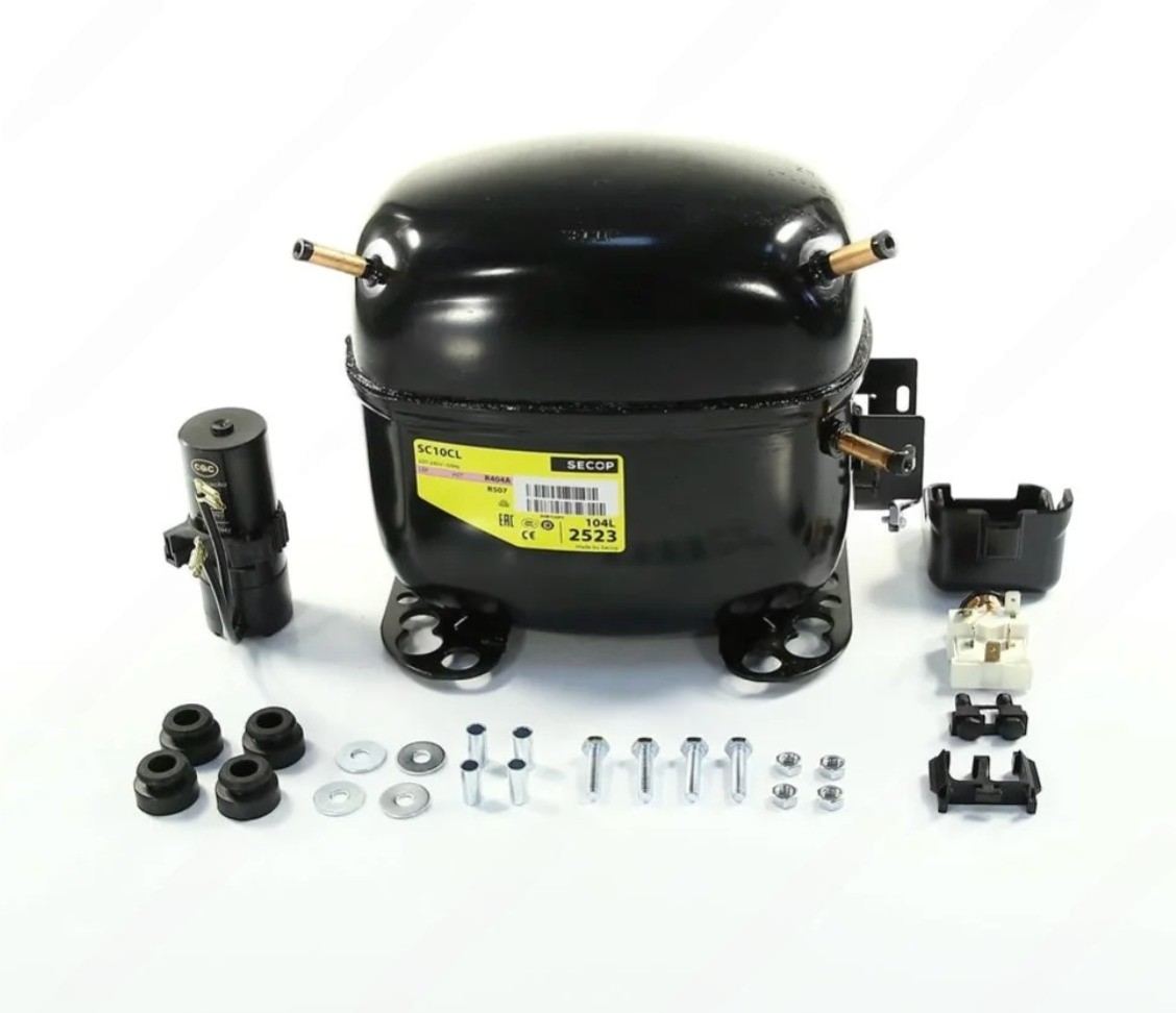 Компрессор Secop SC10CL 366 Вт, R‑404A, LBP, в упаковке