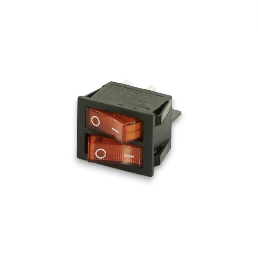 Кнопка масляного радиатора KN095 16А 2-х клав 4 конт