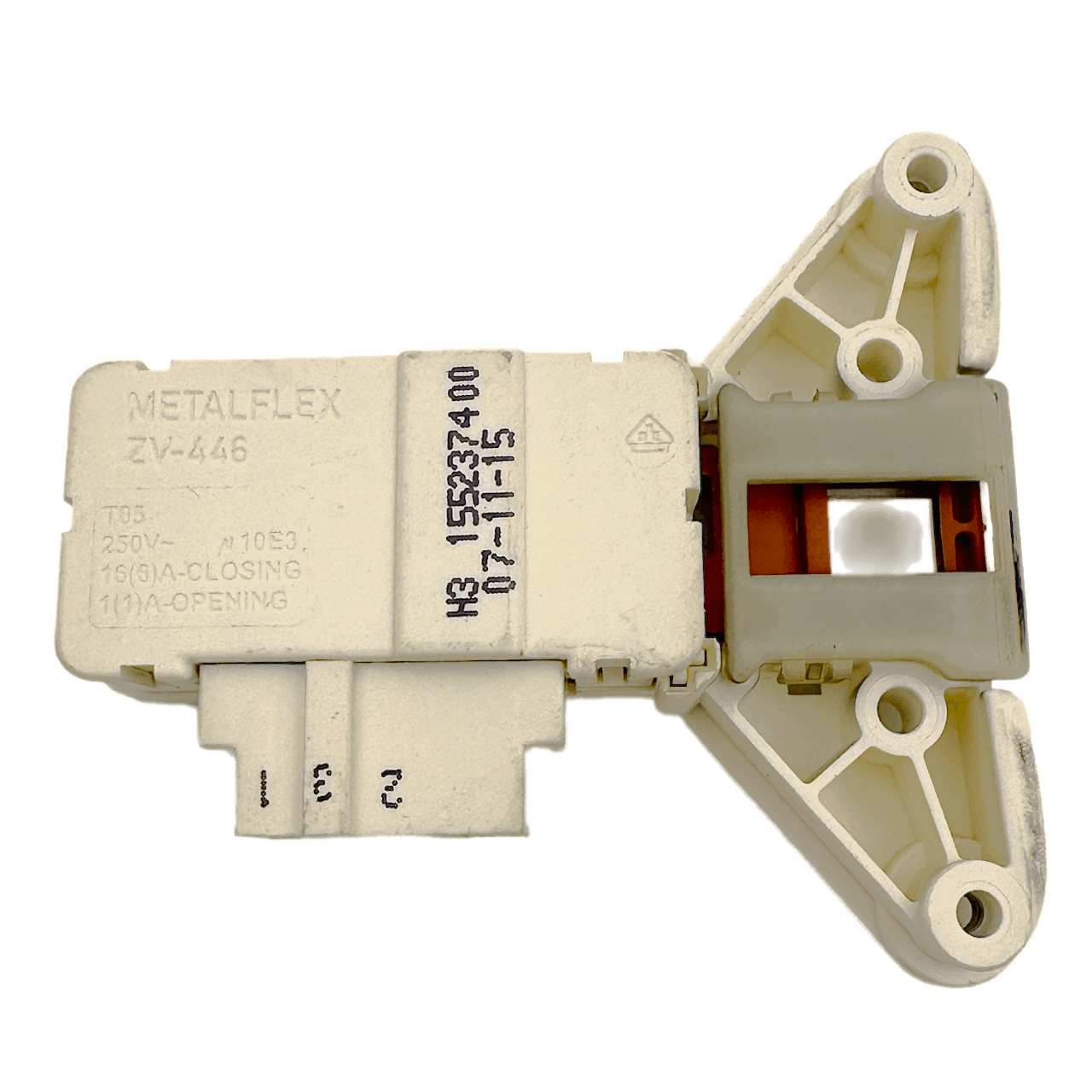 Блокировка дверцы люка (блокиратор, замок) Metalflex ZV446 для стиральной машины AEG, Electrolux, Zanussi (1552374009) Б/У