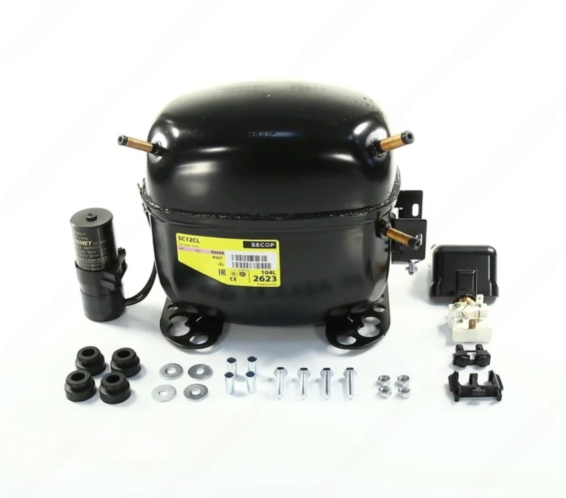 Компрессор Secop SC12CL 516 Вт, R‑404A, LBP, в упаковке