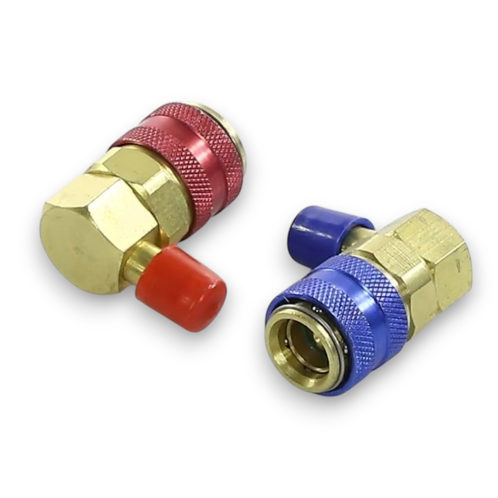 Вентиль быстросъемный 1/4дюйм SAE угловой QC-15 комплект 60413009