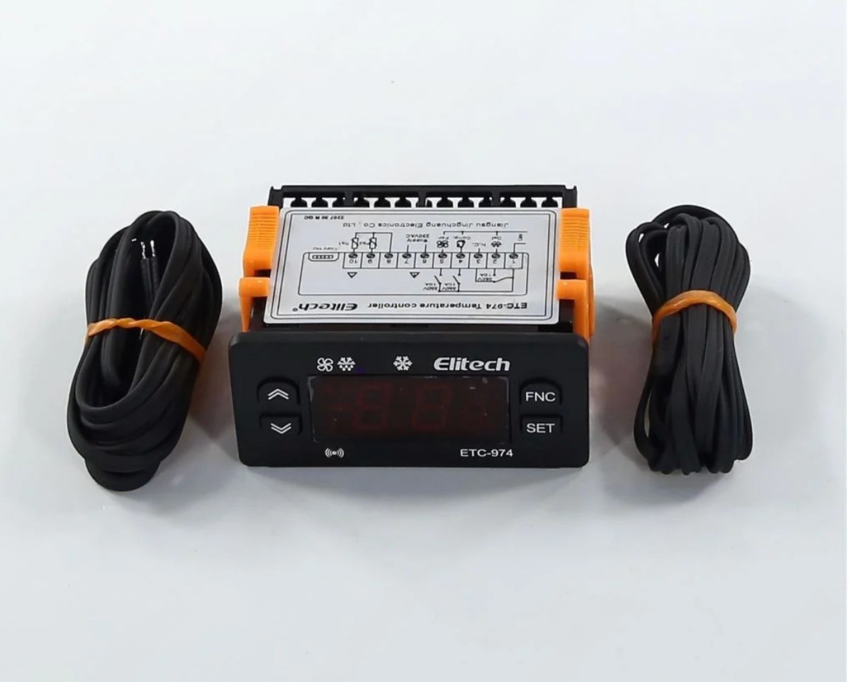 Блок управления Eliwell EW974 с 2 датчиками и 3 реле 12A