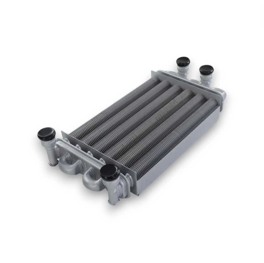 Теплообменник битермический котла Baxi (с кольцевыми прокладками) 616170