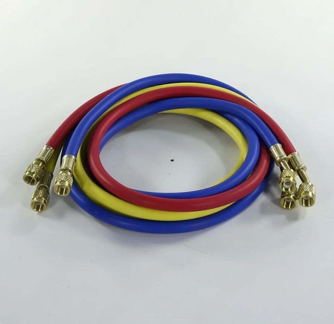 Шланг заправочный L-150см 1/4 дюйм 800-4000 Psi 3шт FC, CH-R410-150