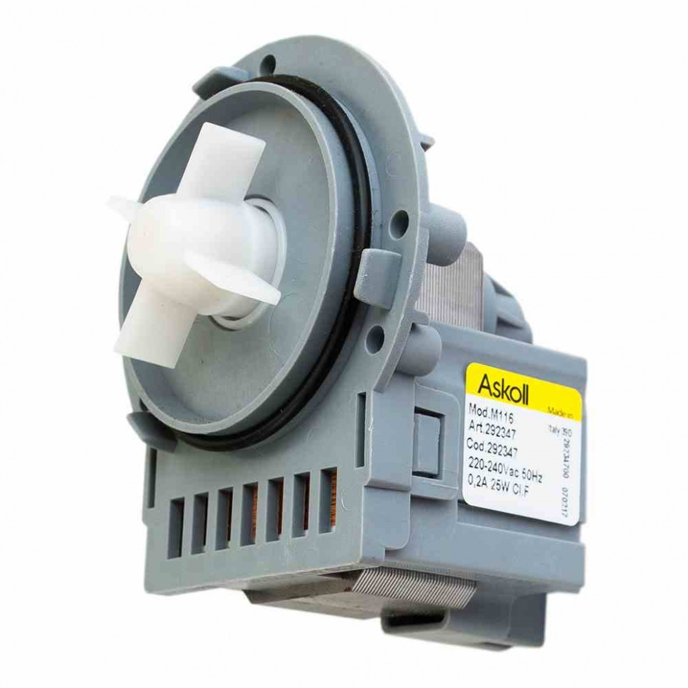 Помпа AEG, Ariston, Gorenje, Zanussi  25W/40W Askoll старого образца 292347, PMP014UN