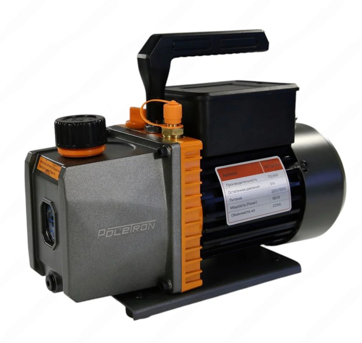 Насос вакуумный одноступенчатый Poletron PT-1ST-70 70 л/мин