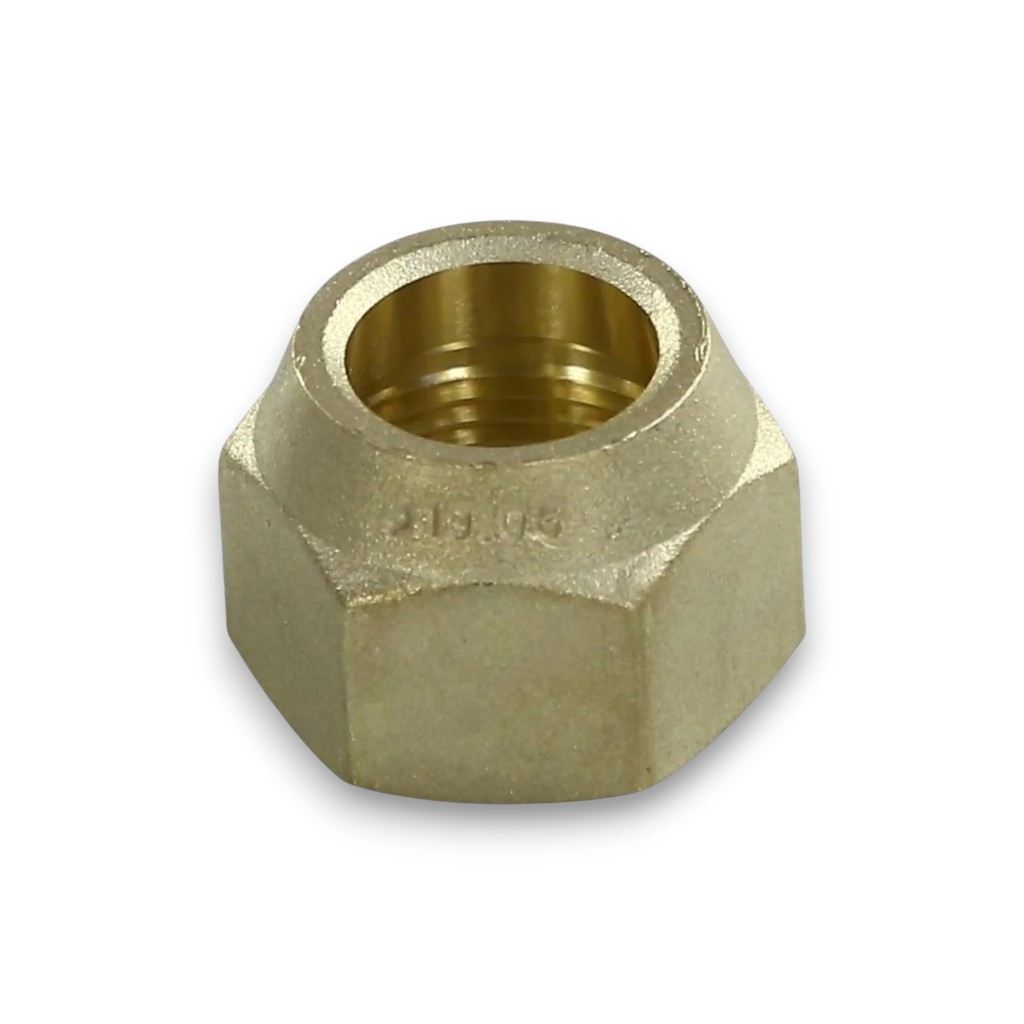 Гайка 19,05мм 3/4 усиленная латунная для монтажа фильтров, ТРВ, вентилей и трубопроводов холодильных систем FavorCool 23070 NZ-19.05F